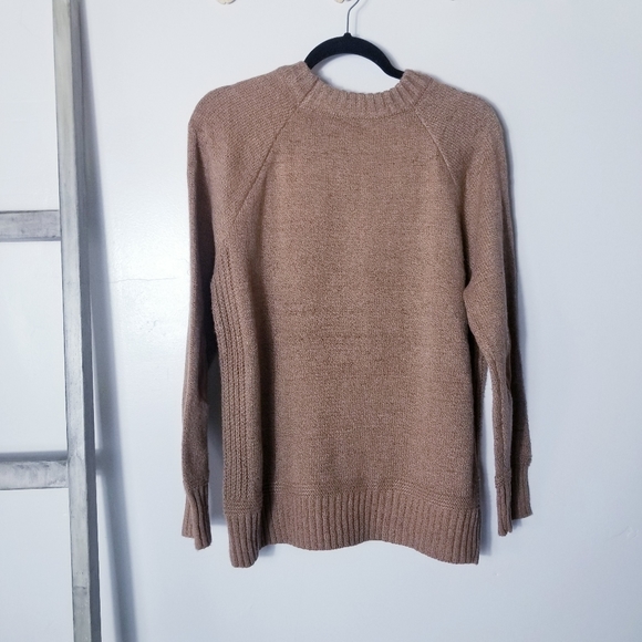 LUREN JIAODIAN LRJD BROWN WITH BLACK HEAVY SWEATER SIZE XL - Picture 2 of 10